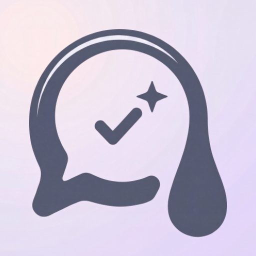 The DripYap application icon: a speech bubble wearing headphones